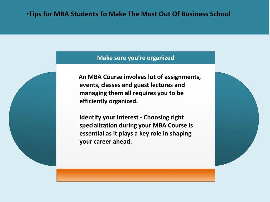 tips for mba students to make the most
