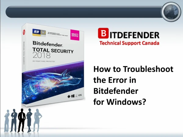 How to Troubleshoot the Error in Bitdefender for Windows