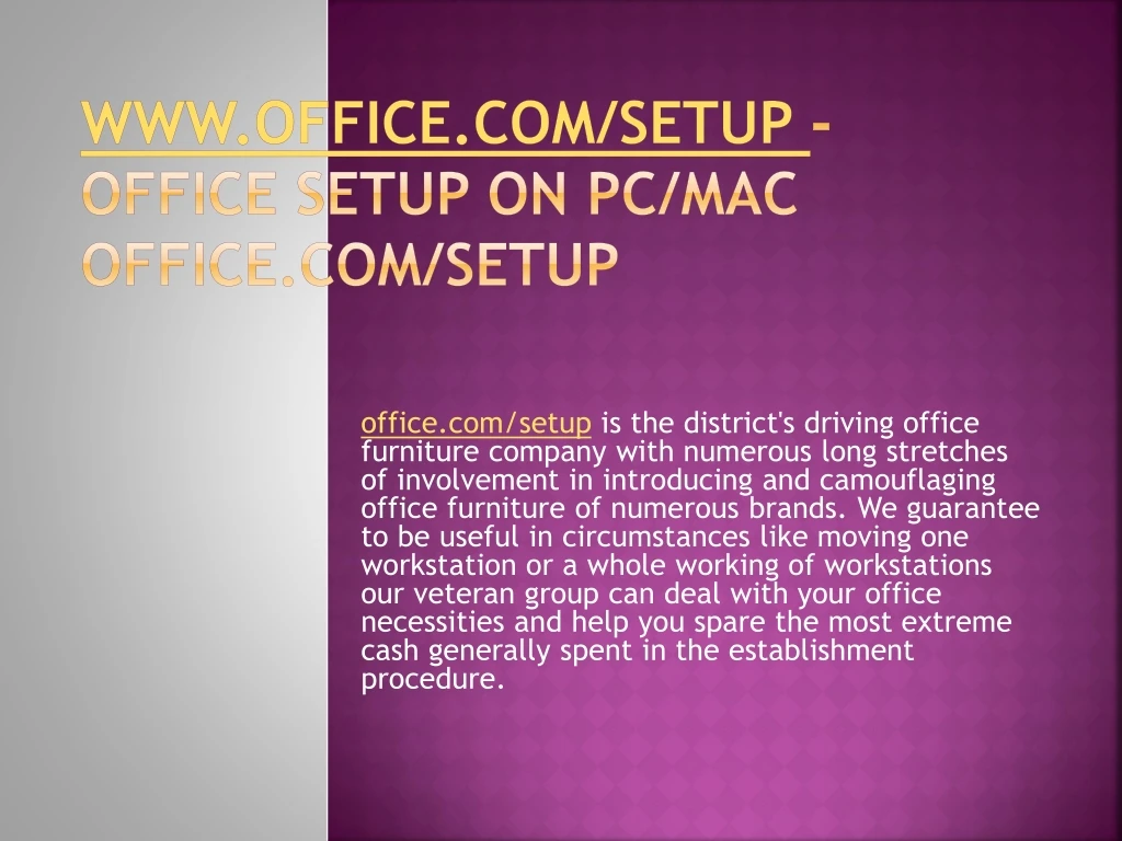 www office com setup office setup on pc mac office com setup