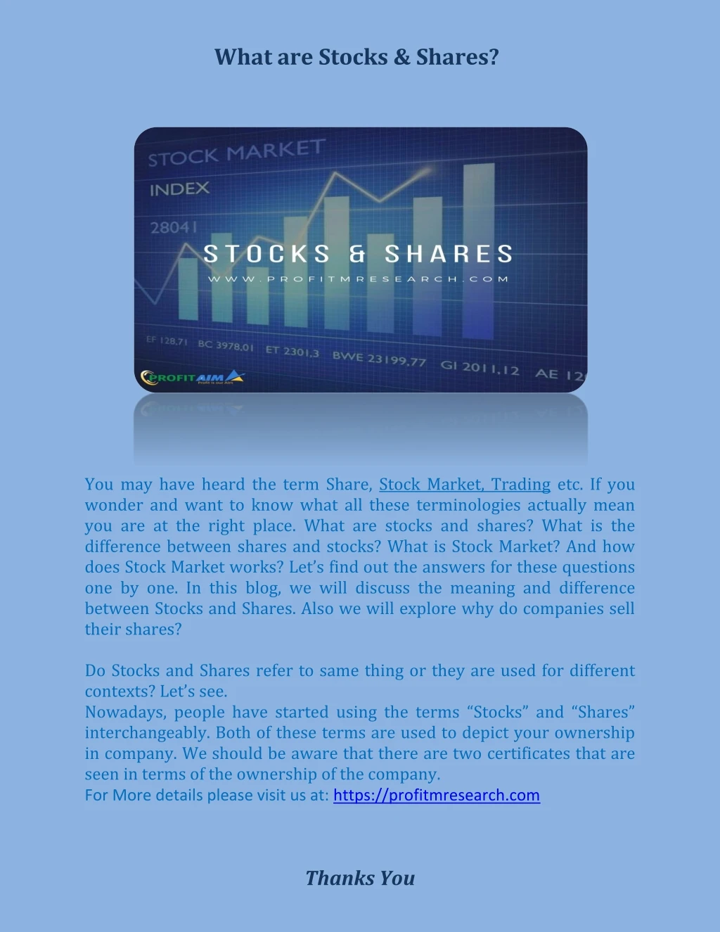 what are stocks shares