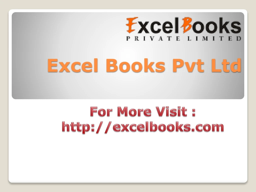 excel books pvt ltd