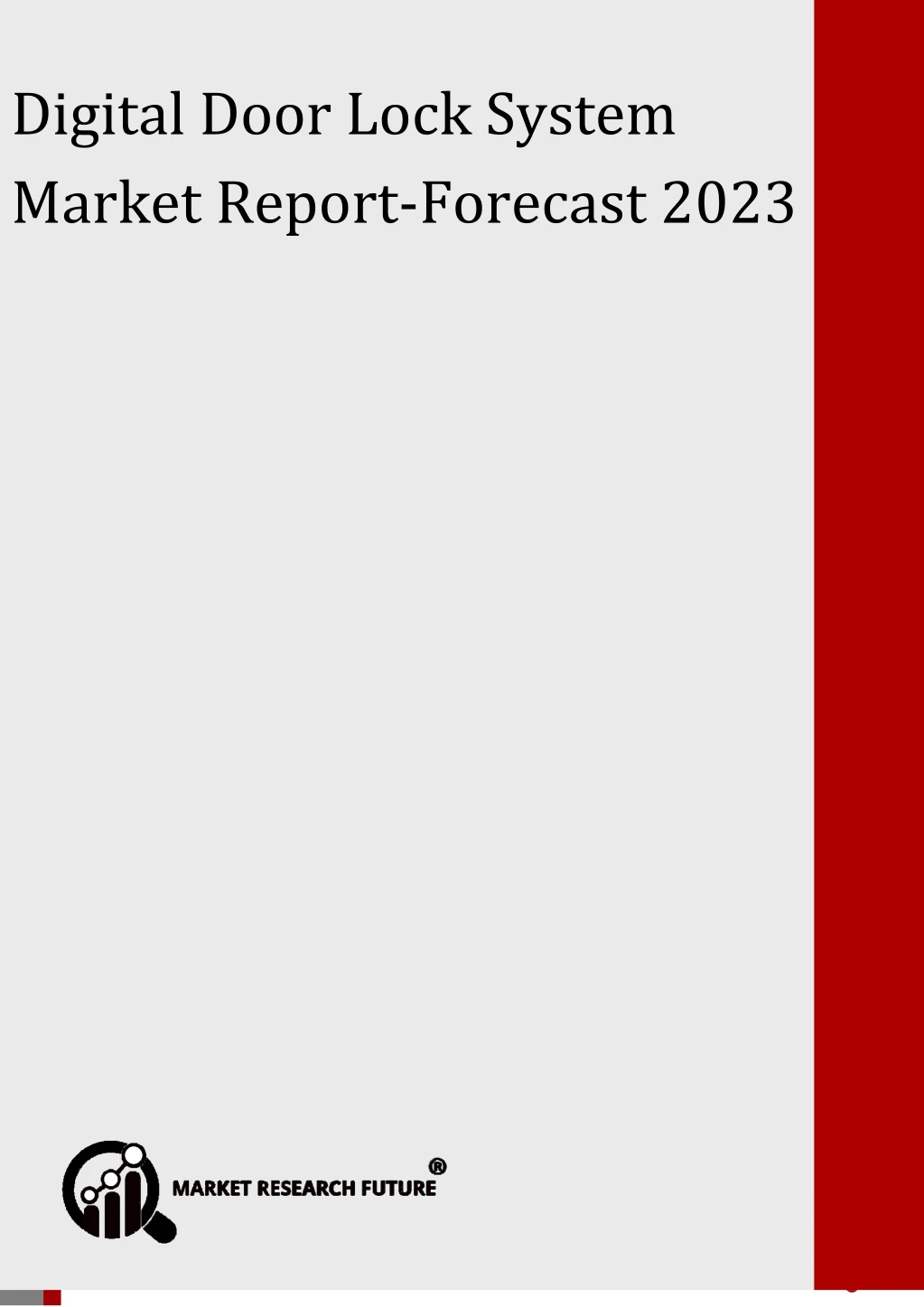 digital door lock system market forecast 2023