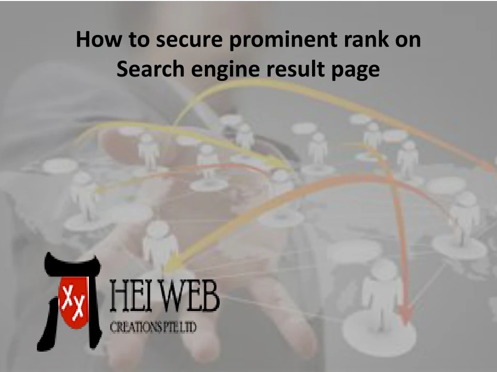 how to secure prominent rank on search engine result page