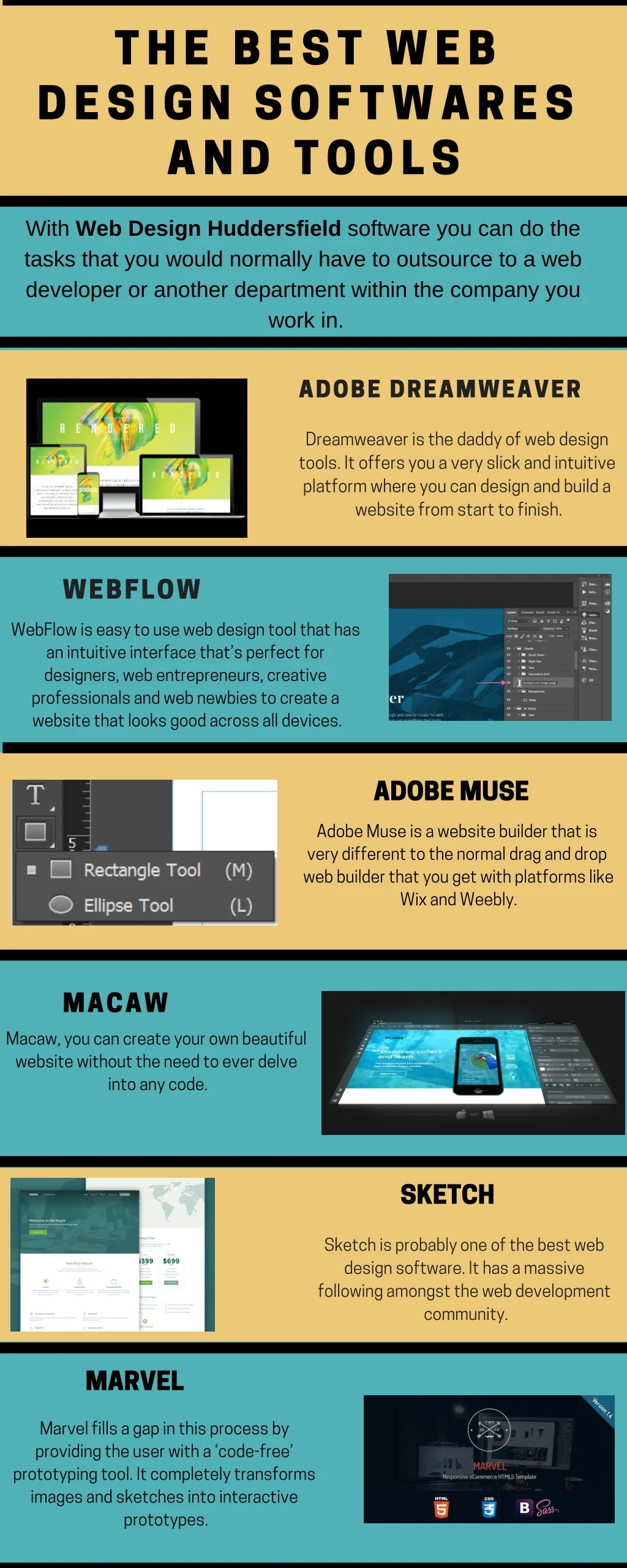 the best web design softwares and tools