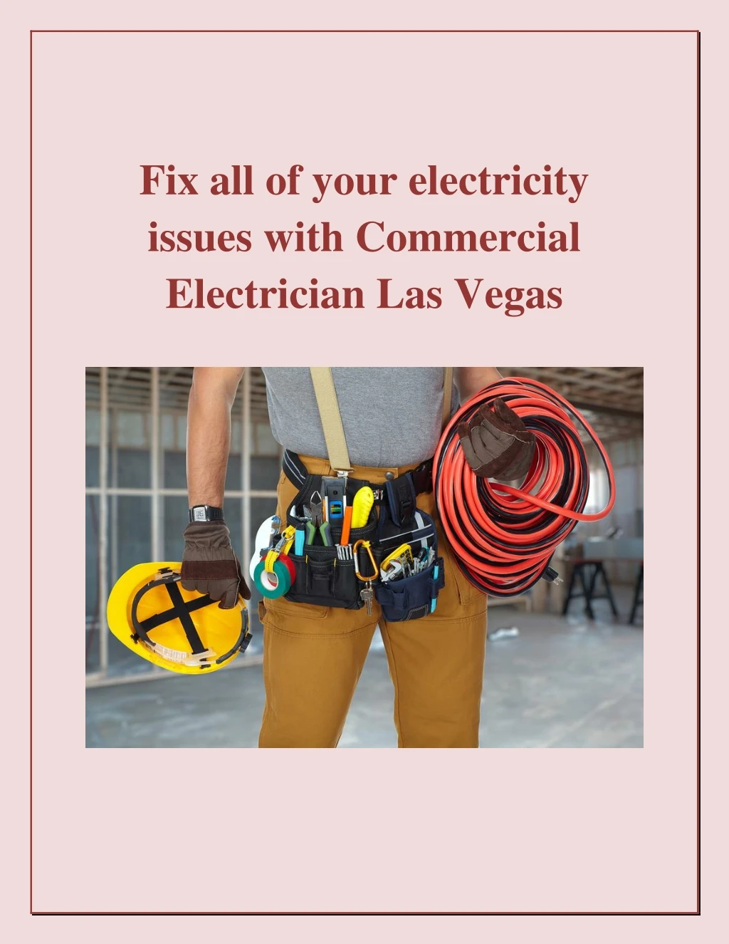 fix all of your electricity issues with