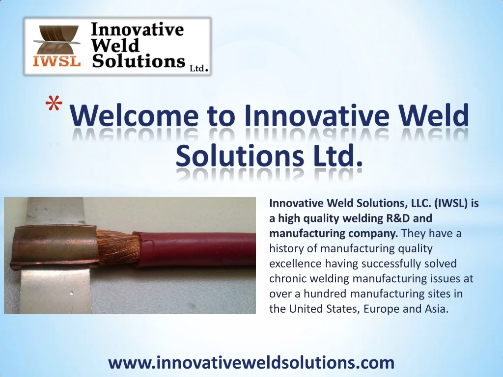 welcome to innovative weld solutions ltd