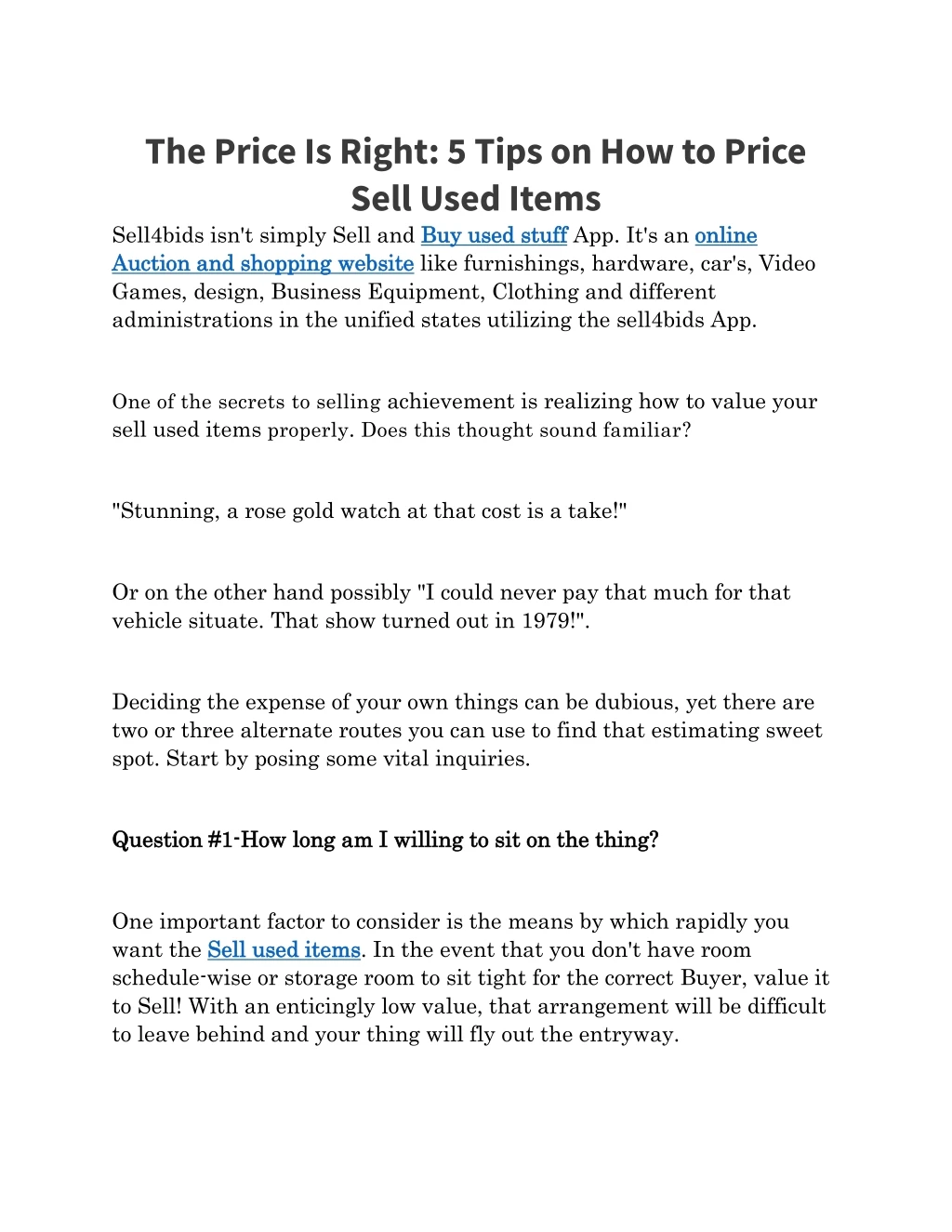 the price is right 5 tips on how to price sell