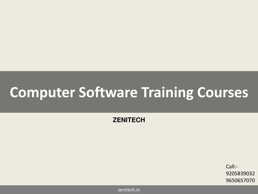 computer software training courses