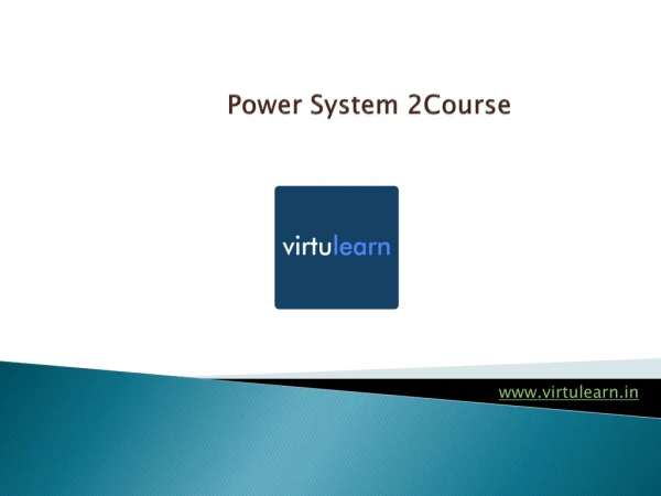 Power System 2 course tutorials in Banjara Hills