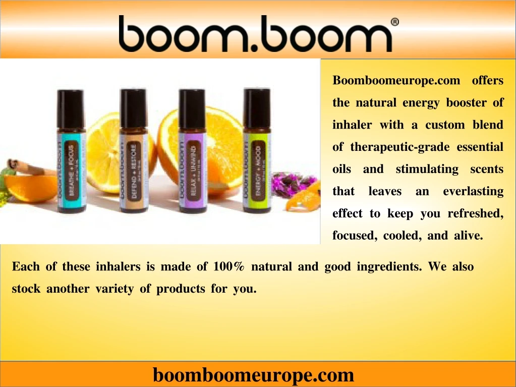 boomboomeurope com offers the natural energy