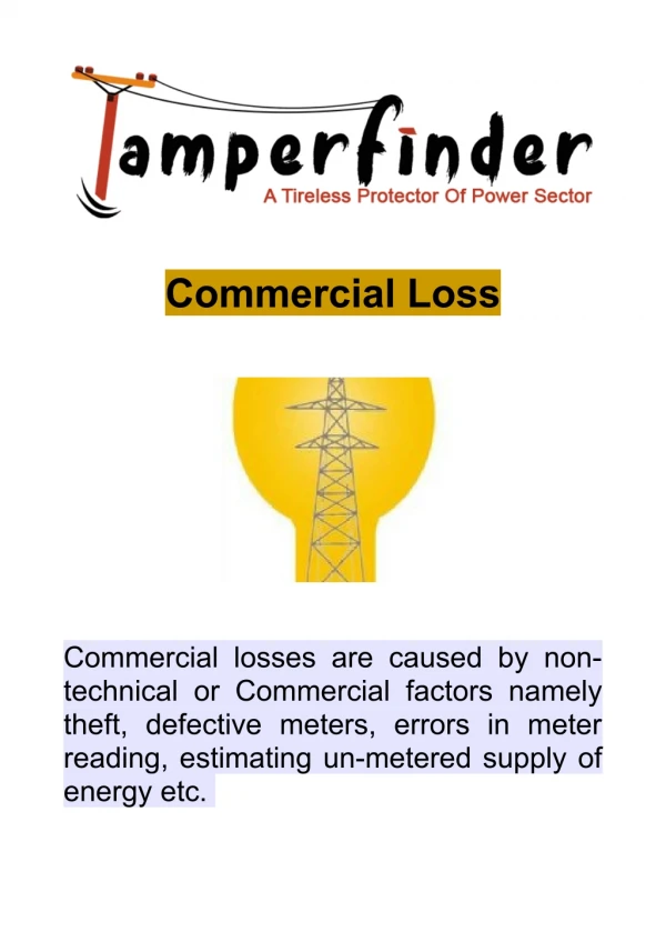 Commercial Loss