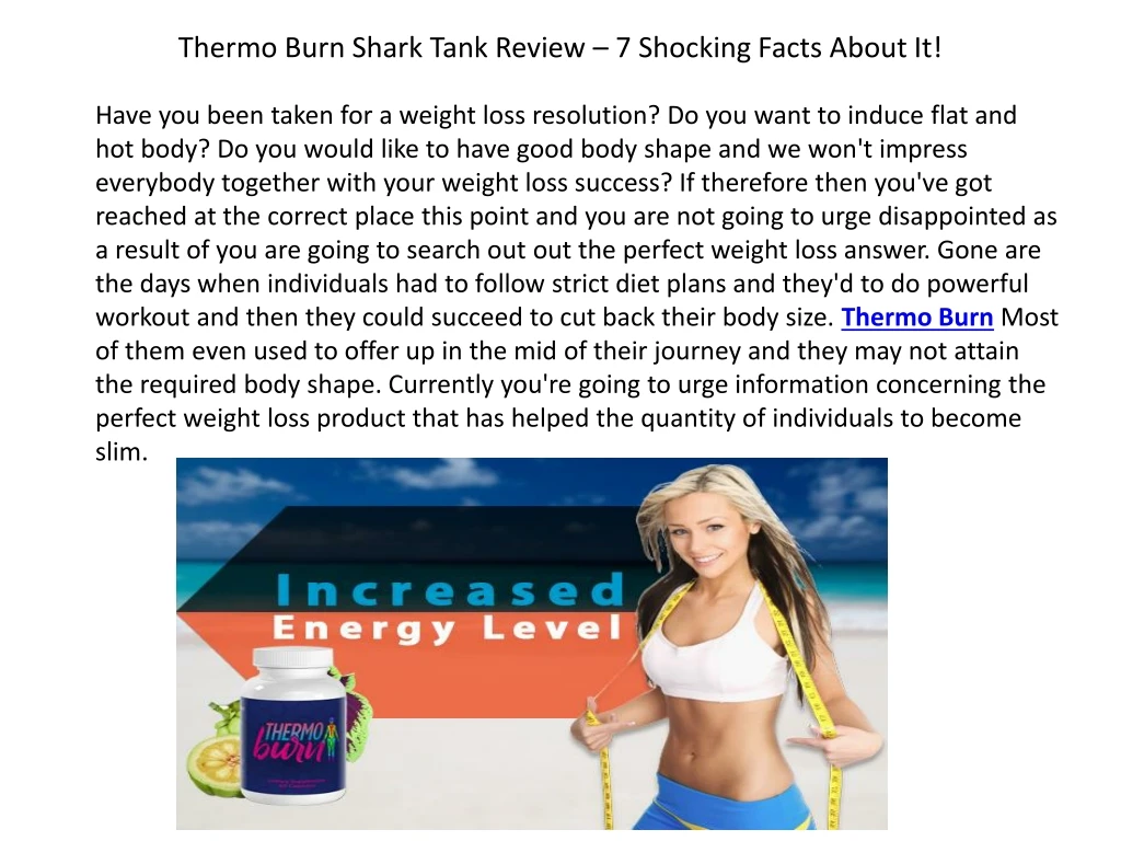 thermo burn shark tank review 7 shocking facts