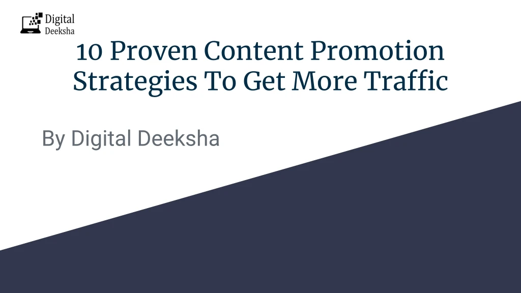 10 proven content promotion strategies