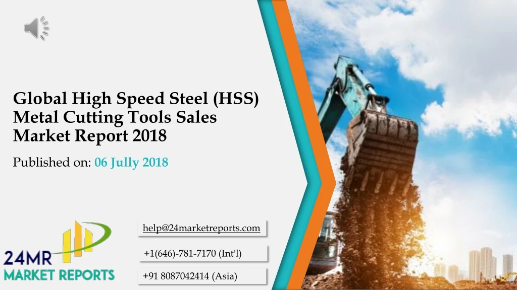 global high speed steel hss metal cutting tools sales market report 2018