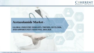 Acetazolamide Market-Global Industry Insights And Trends