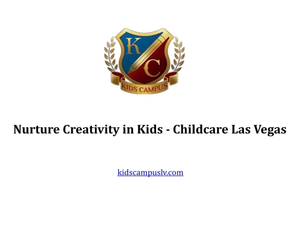 Nurture Creativity in Kids - Childcare Las Vegas