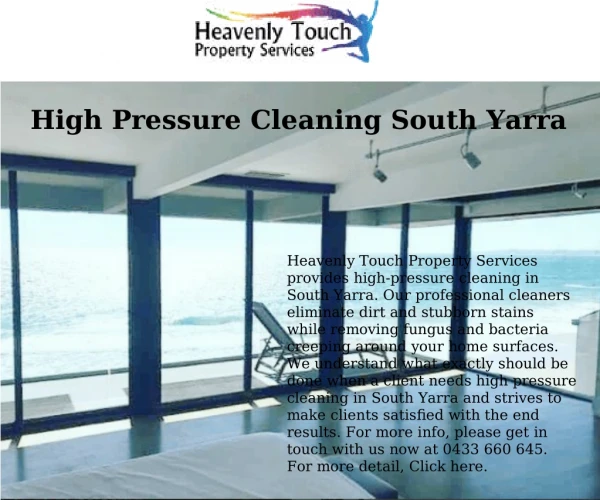 Hire High Pressure Cleaning in South Yarra