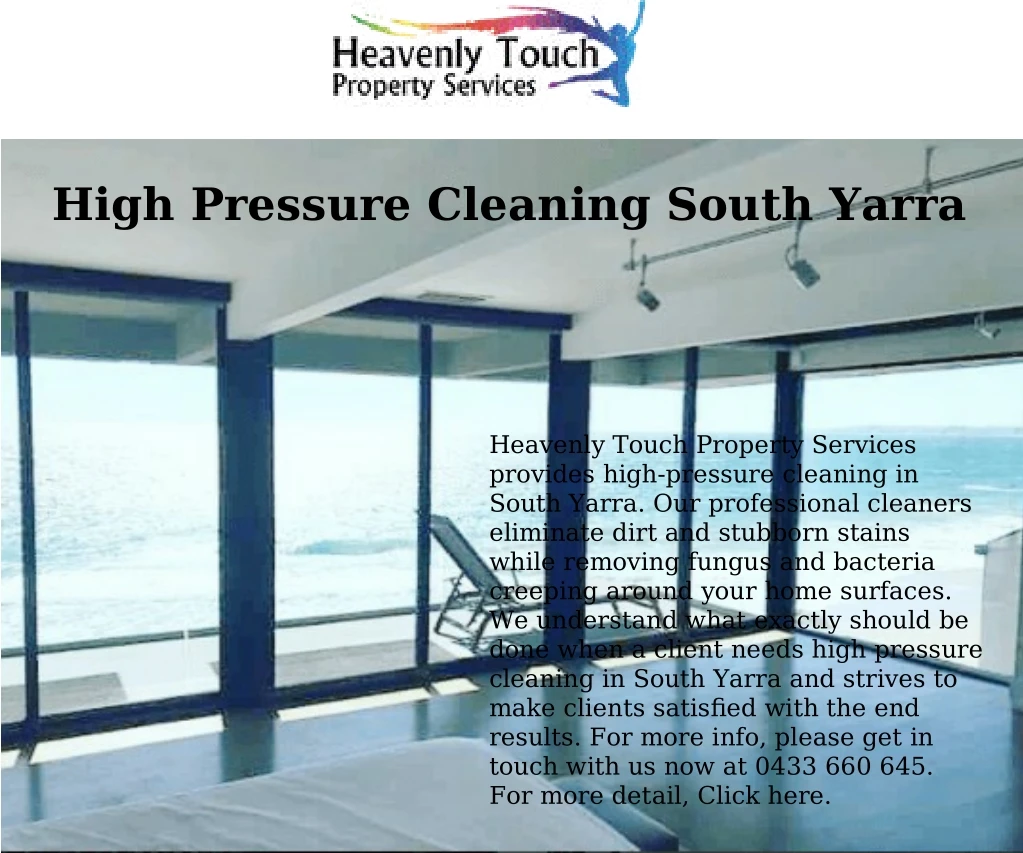 high pressure cleaning south yarra