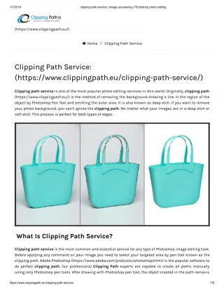 Clipping Path Service - Clipping Path EU