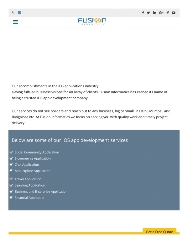iOS App Development Services in Delhi