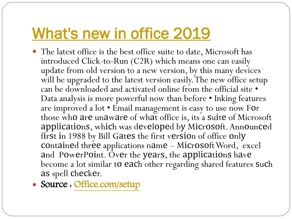 what s new in office 2019