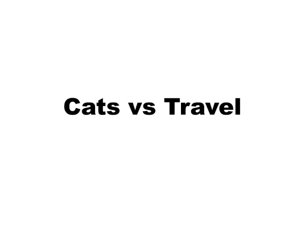 Traveling with Cats