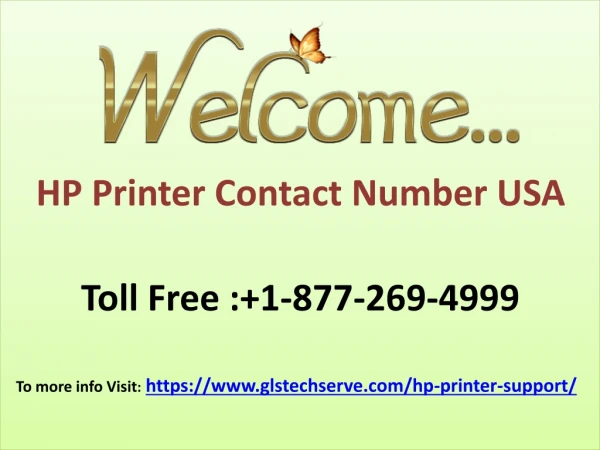 HP Printer Contact Number USA 1-877-269-4999