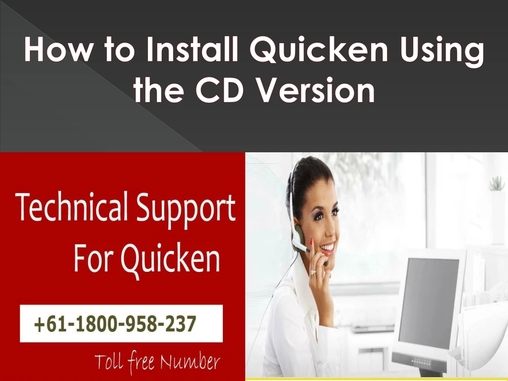 how to install quicken using the cd version