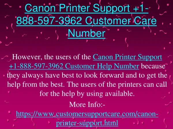 1-888-597-3962 Canon Printer Tech Support Phone Number