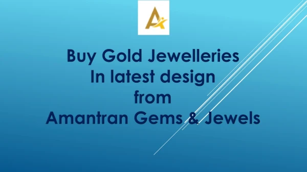 Buy Latest Design of Gold Jewellery from Amantran Jewels