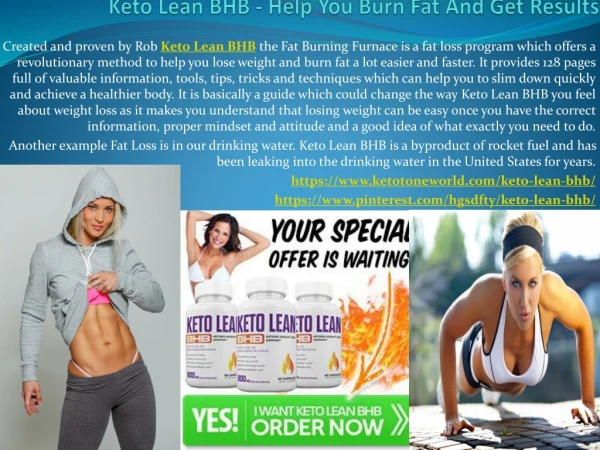 Keto Lean BHB - Help You Achieve Your Weight Loss Goals