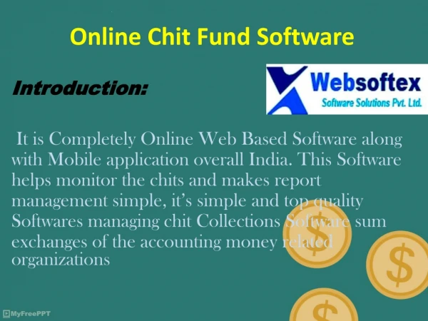 Online Chit Fund Software by Websoftex