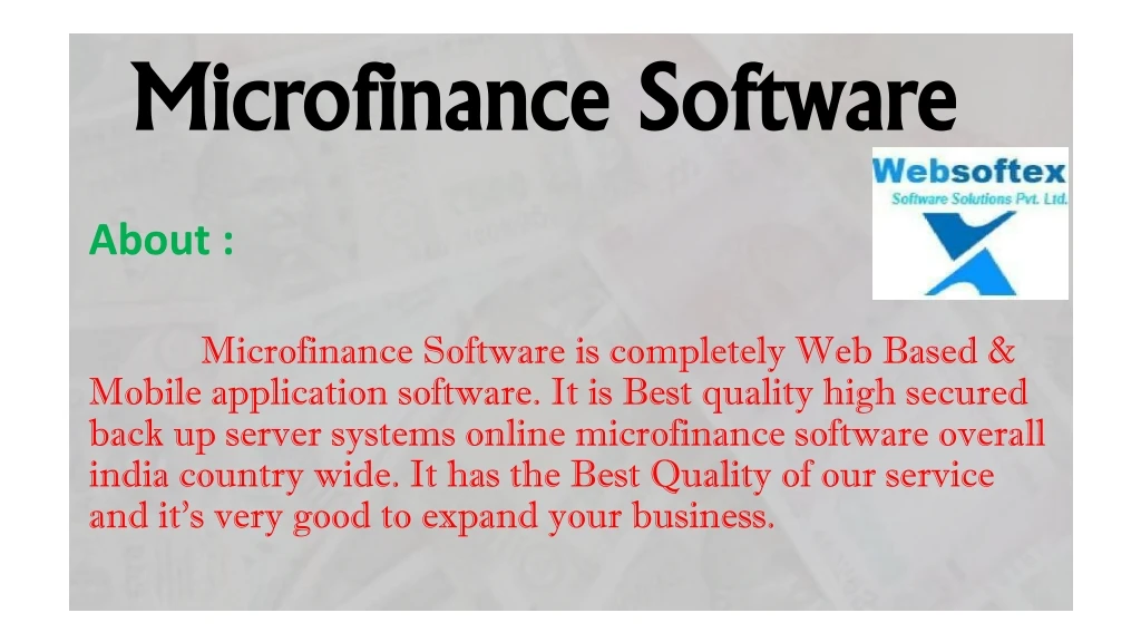 microfinance software