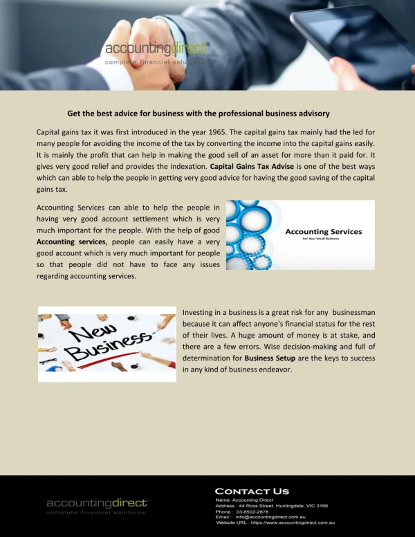 get the best advice for business with