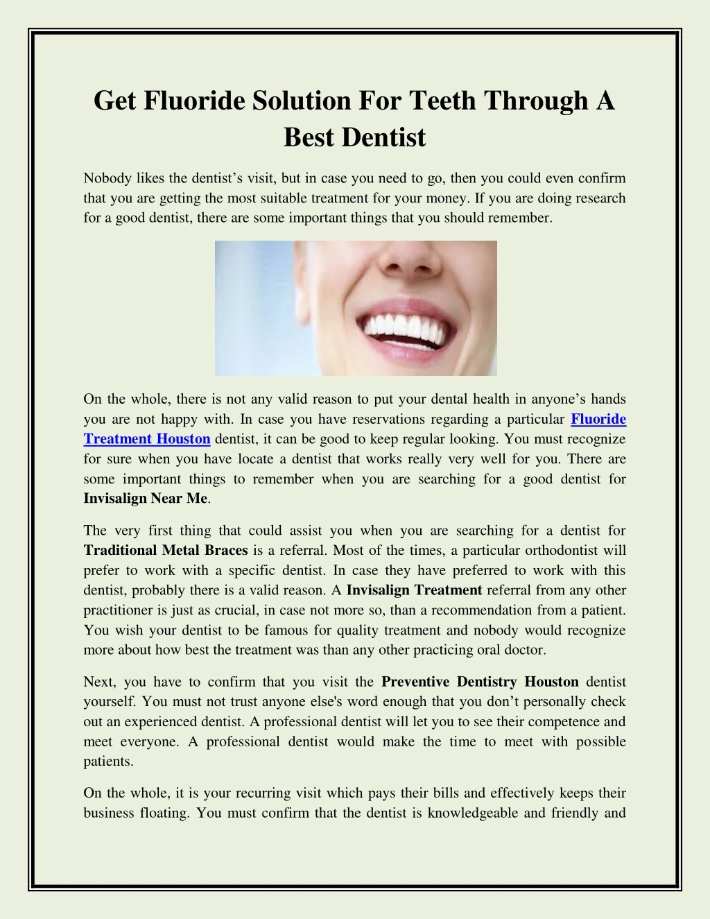 get fluoride solution for teeth through a best