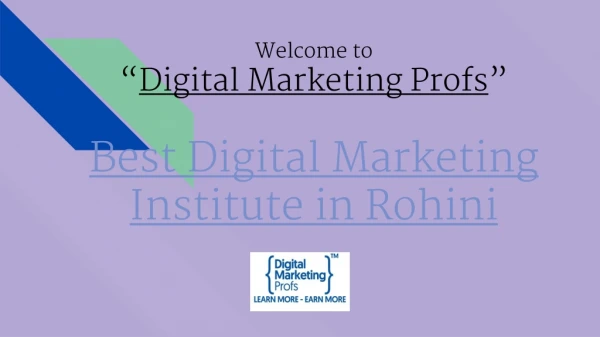 Best Digital Marketing Institute in Rohini