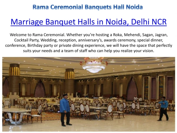 Wedding banquets hall in noida