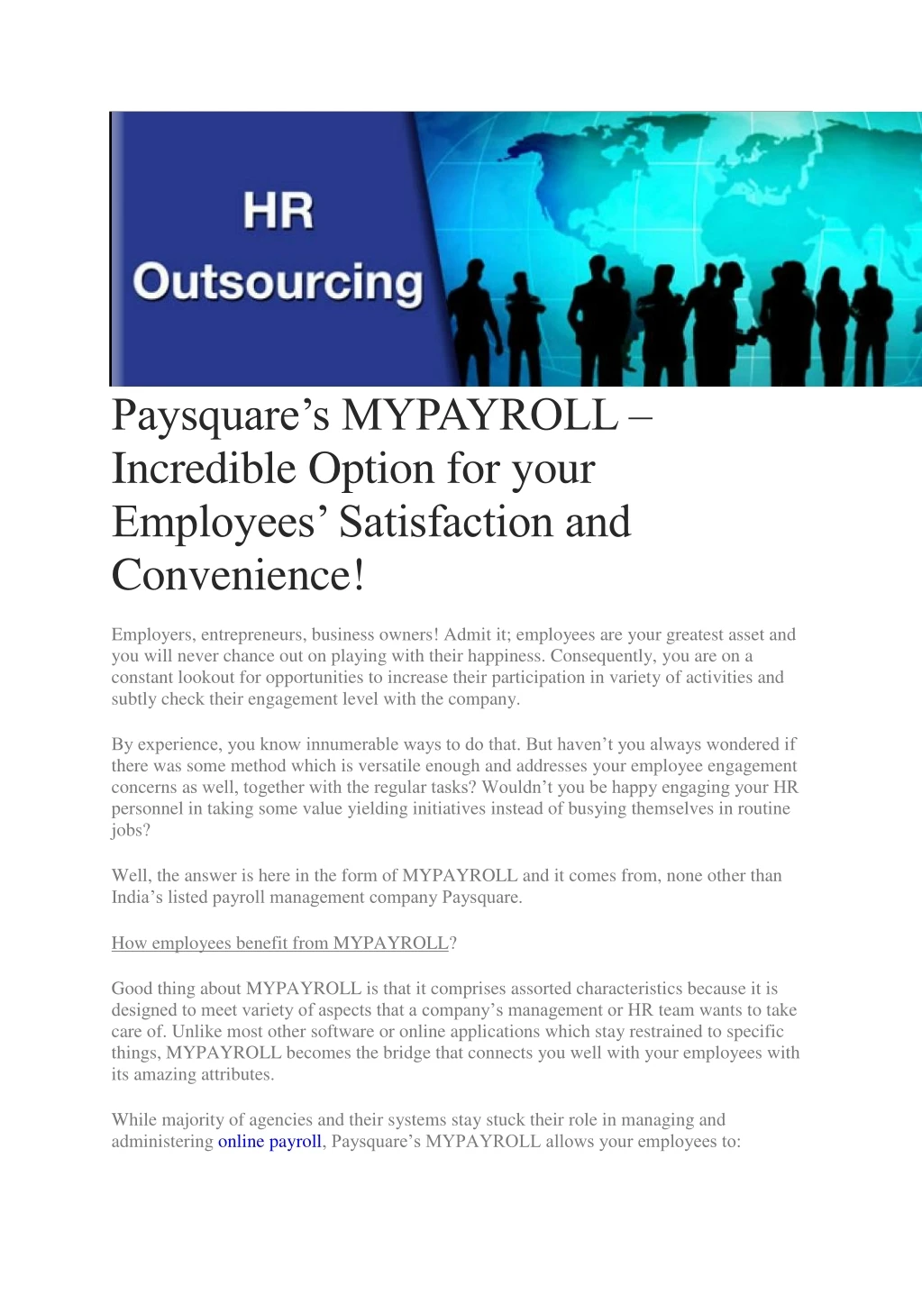 paysquare s mypayroll incredible option for your