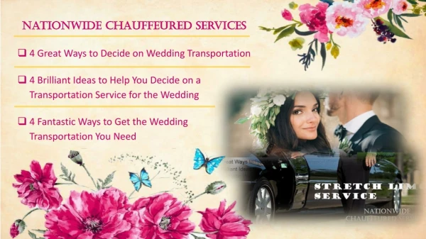 4 Great Ways to Decide on Wedding Limo Transportation