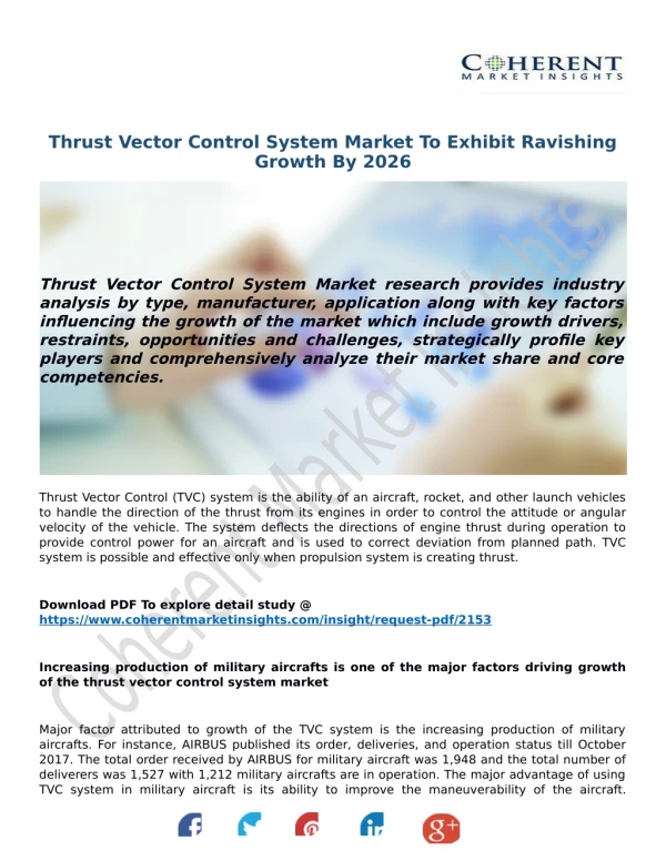 Thrust Vector Control System Market To Exhibit Ravishing Growth By 2026