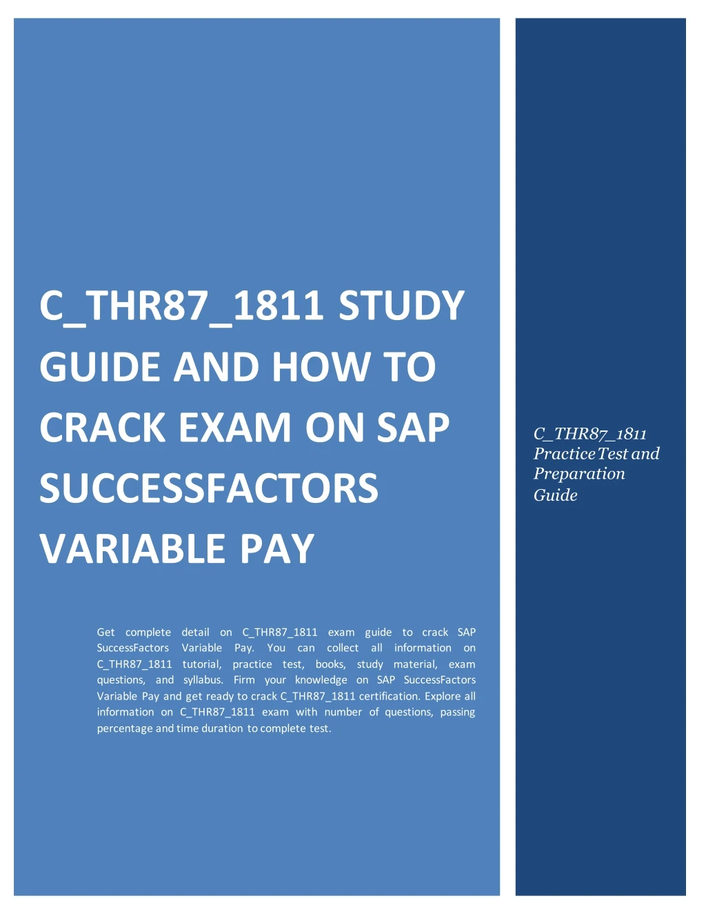 c thr87 1811 study guide and how to crack exam