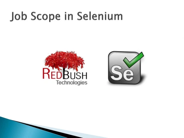 Job Scope in Selenium