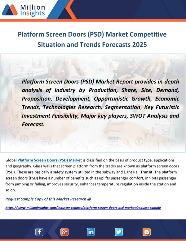 Platform Screen Doors (PSD) Market Competitive Situation and Trends Forecasts 2025