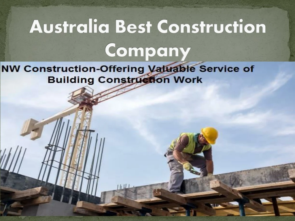 australia best construction company