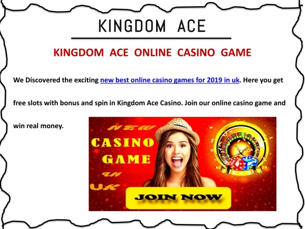 Best Online Casino Games For 2019