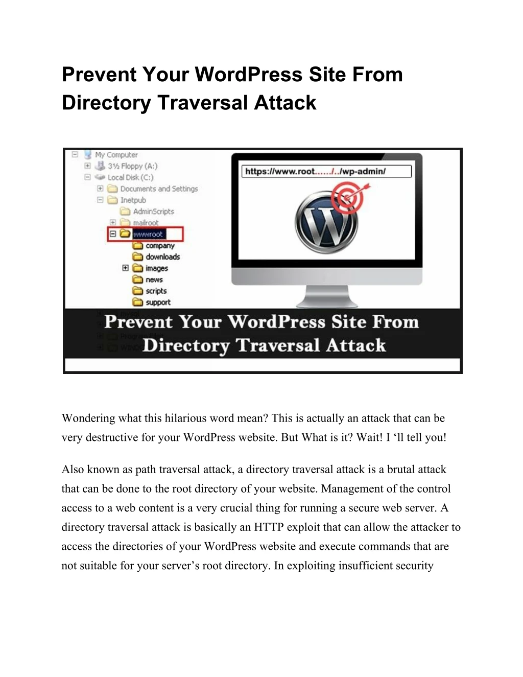 prevent your wordpress site from directory
