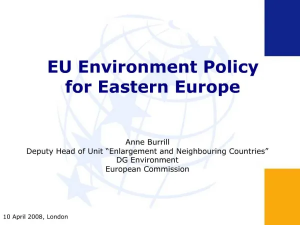 EU Environment Policy for Eastern Europe