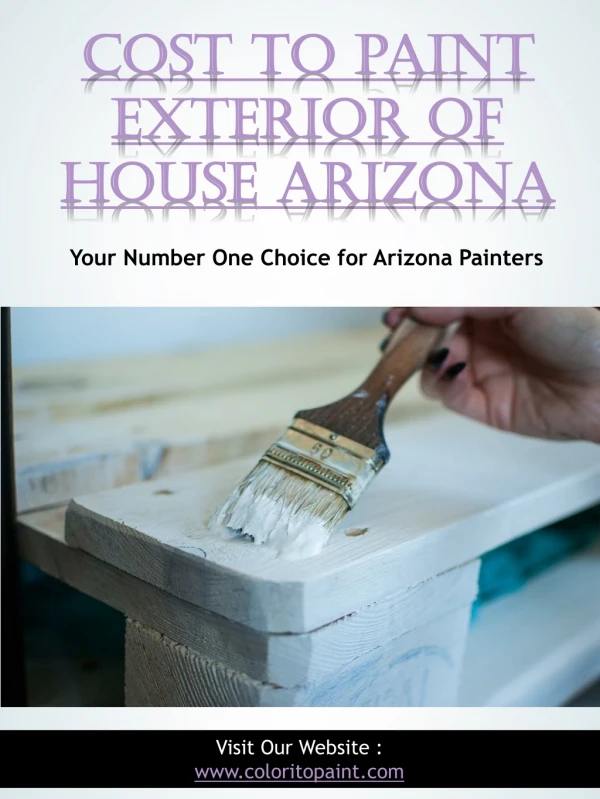 Cost To Paint Exterior Of House Arizona