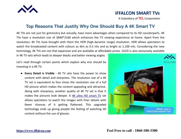 Top Reasons That Justify Why One Should Buy A 4K Smart TV