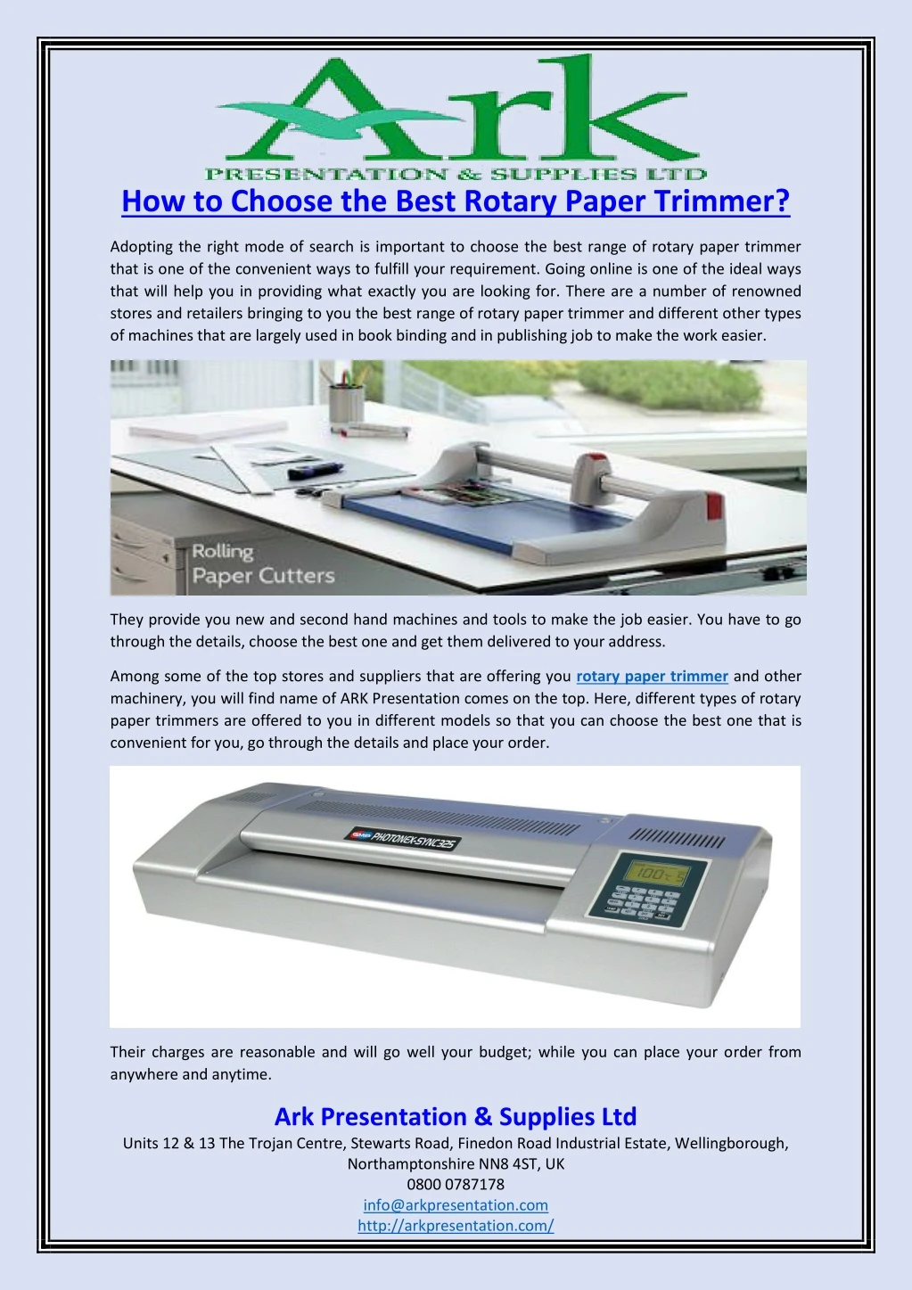 how to choose the best rotary paper trimmer